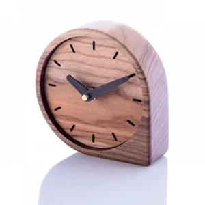 Curved Wooden Desk Clock