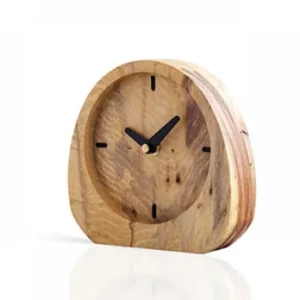 Luna wooden desk clock